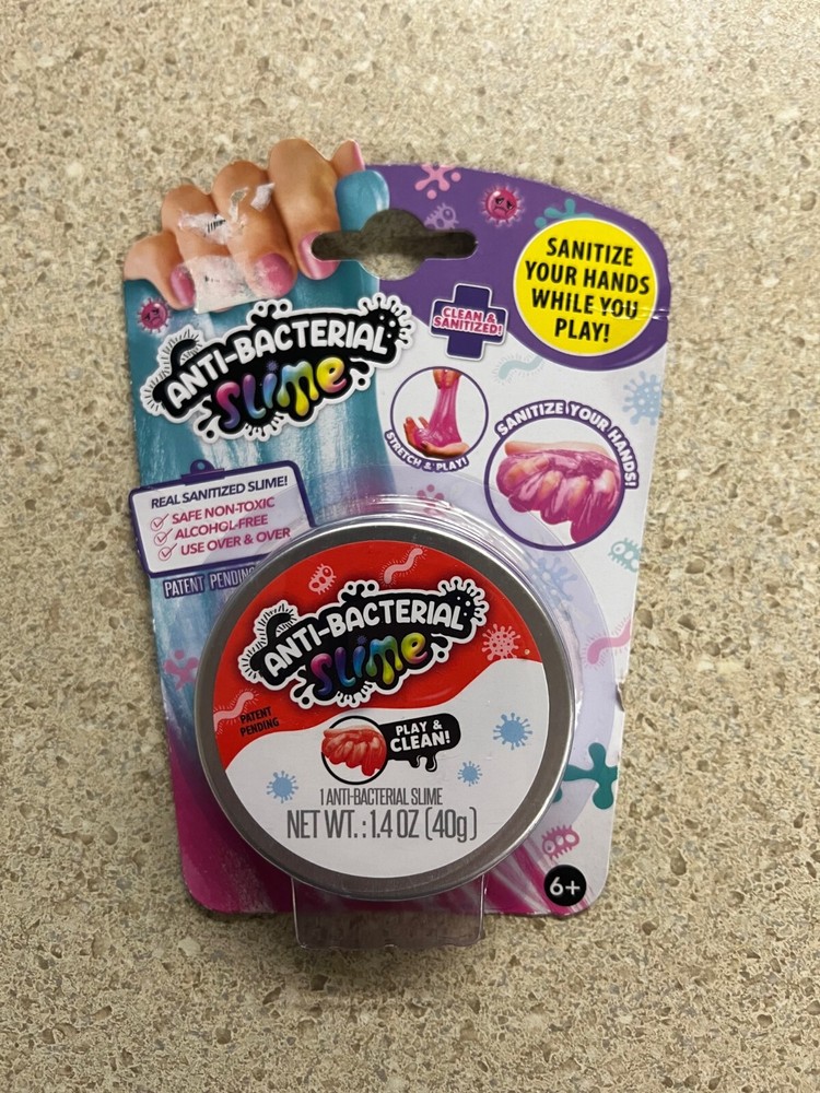 Red Anti-Bacterial Slime Cleans While You Play! New