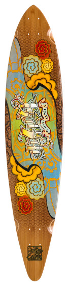 Trurute TR Ink Pin Tail Deck Longboard (Deck Only)