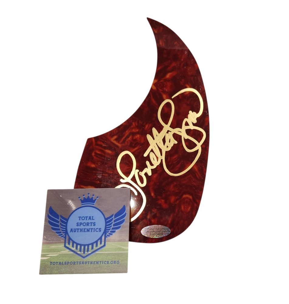 LORETTA LYNN Autographed Hand Signed Guitar Pickguard with COA!