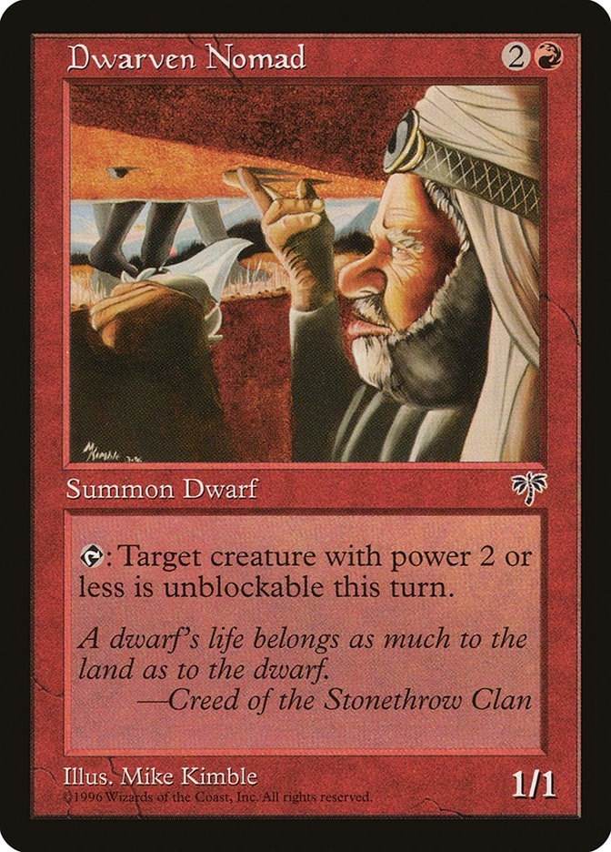 Dwarven Nomad Mirage N/A MTG MP