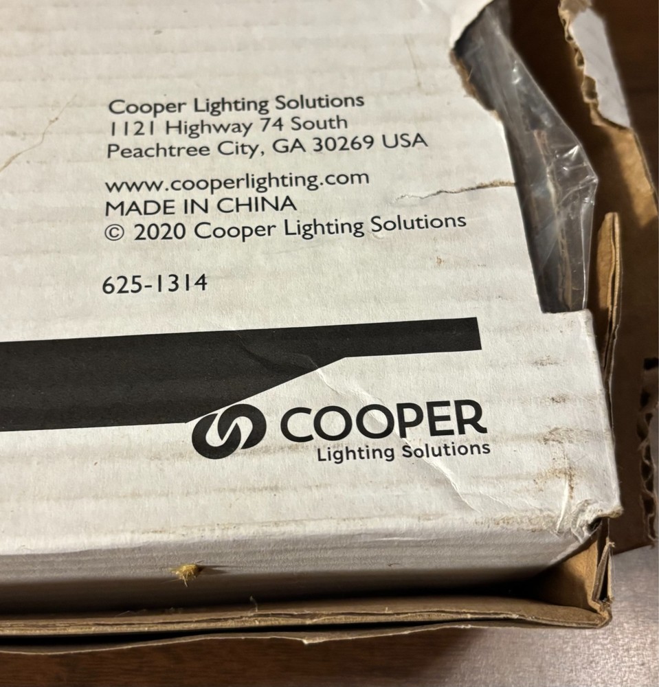 Cooper Lighting Thermoplastic Exit Emergency Combo White LED APC7R - new in box