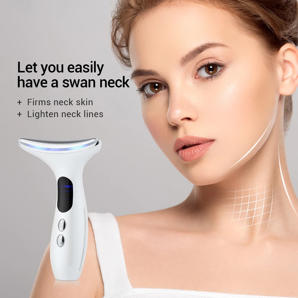 Hot LCD Neck Toning Device - White