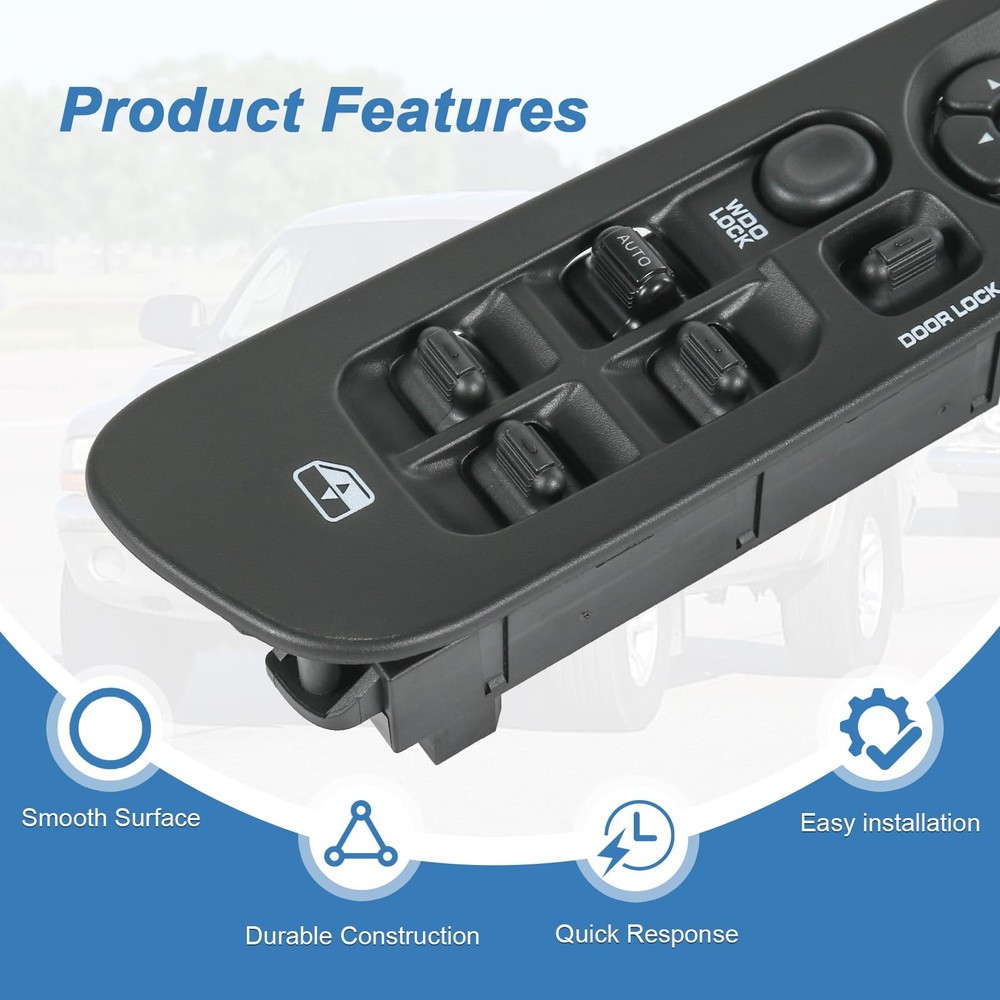 RUIANOMG Power Window Switch and Bezel Replacement