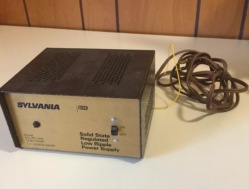 Vintage Sylvania GTE Solid State Regulated Low Ripple Power Supply