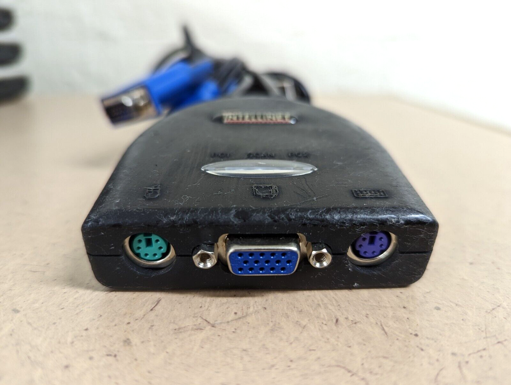 INTELLINET 2-Port PS/2 Mini KVM Switch w/ Audio 500852