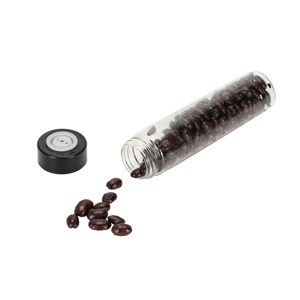 6 x Single Dose Coffee Bean Storage Tubes Containers Exhaust Valves Display Base