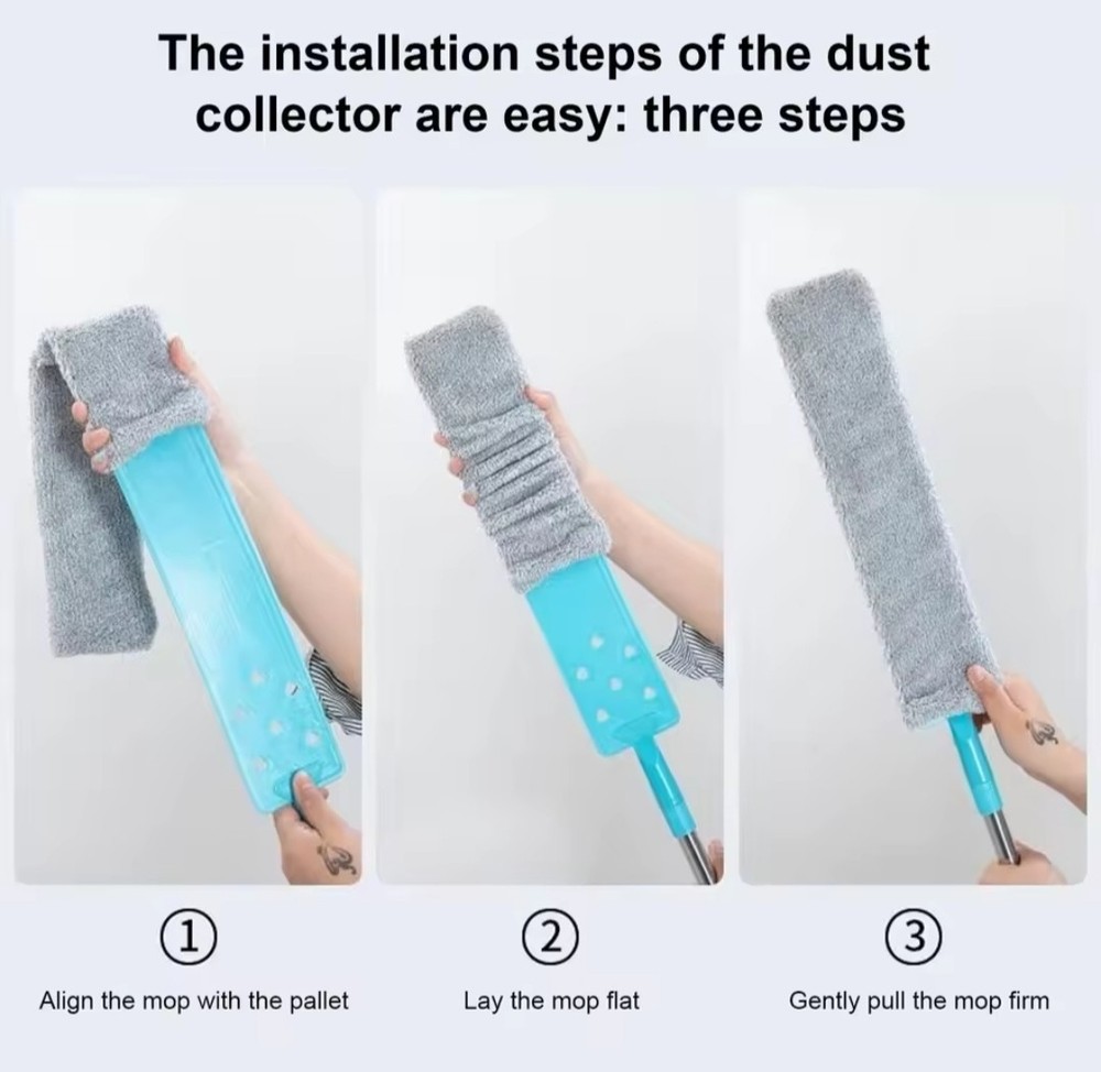 Extendable Gap Cleaning Duster Under Bed Sofa Flexible Microfiber Dust Cleaner