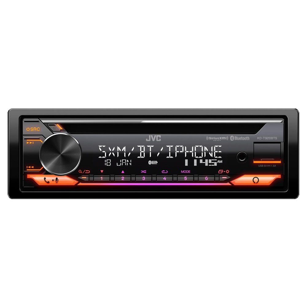 JVC KD-T920BTS CD Receiver featuring Bluetooth / USB / SiriusXM / Amazon Alex...