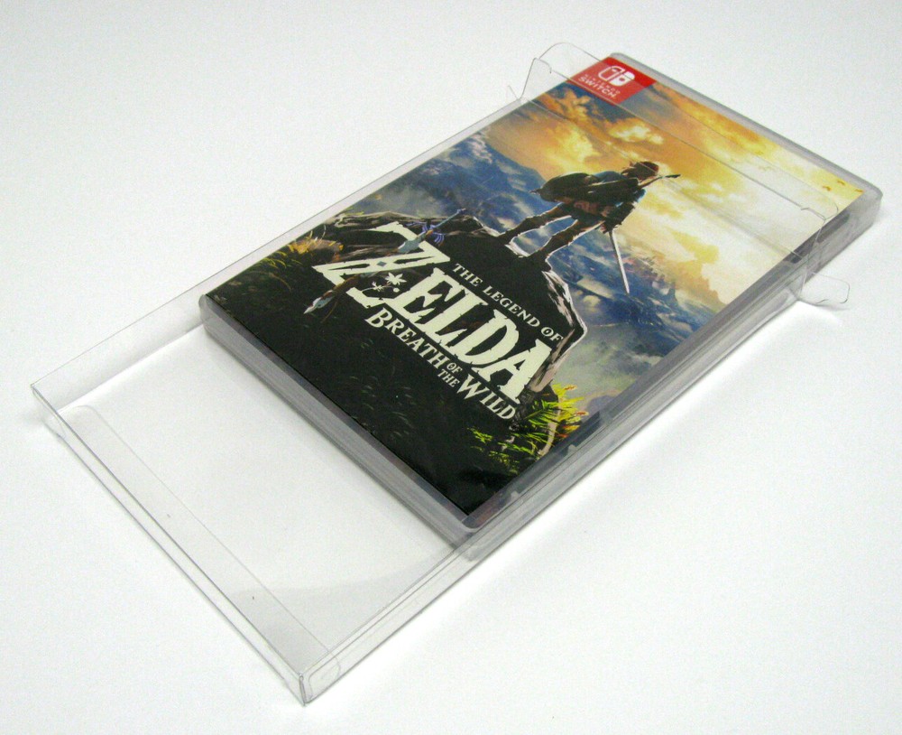 10x NINTENDO SWITCH PLASTIC & STEELBOOK GAMES - CLEAR PROTECTIVE BOX PROTECTOR