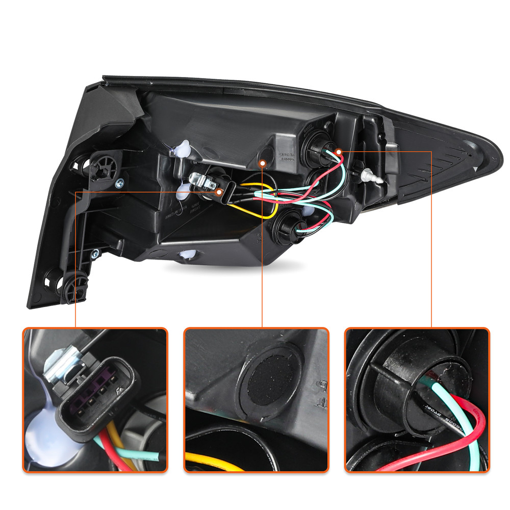 Tail Light For 2013-2017 Chevy Traverse Tail Lamp Rear Outer Driver Side w/ Bulb