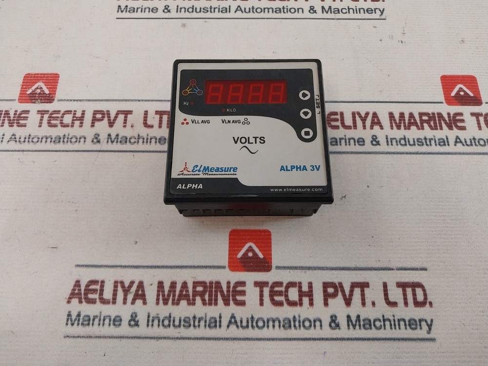 Elmeasure Alpha 3V 3 Phase Volt Meter 80-300V AC