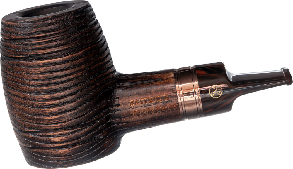 NEW! RATTRAY'S DEVIL'S CUT G BROWN 9MM PIPE / NEW CARBON INSERT - HEATPROOF