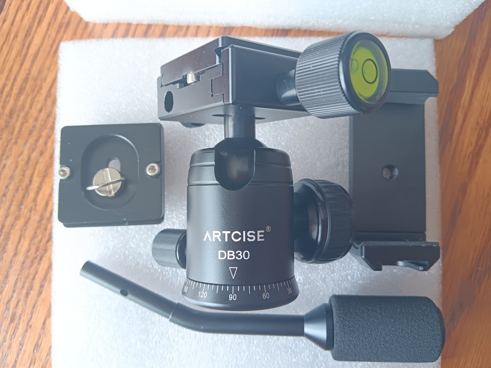 ARTCISE Fluid Video Head Camera Tripod Head Ball Head Phone Mount Head DB30