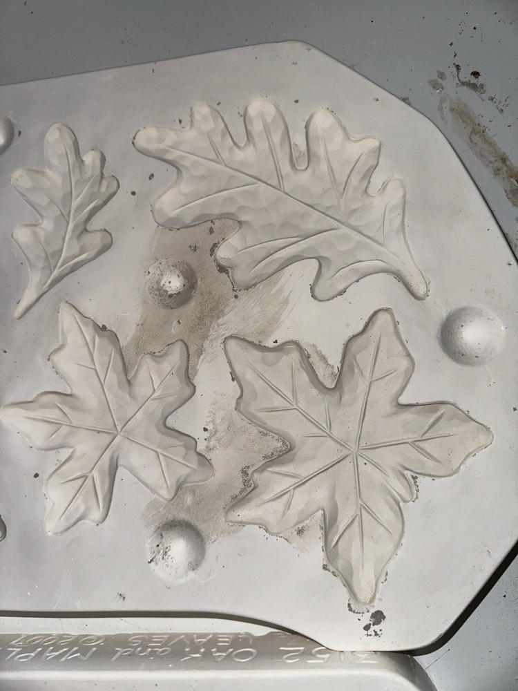 Clay Magic 3152 Oak And Maple Leaves Slip Mold 2009 Fall
