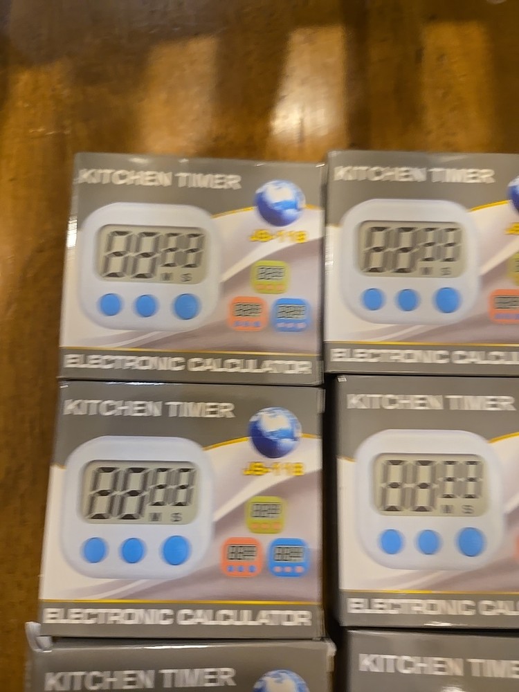 Lot Of 6 Kitchen Timer JS118 Electronic Calculator