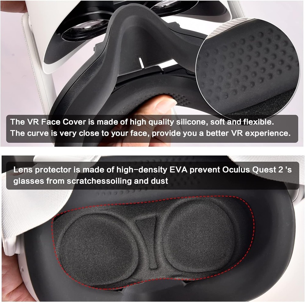 Protective VR Carrying Case for Quest 3/3S/2 - Includes Face Cover & More