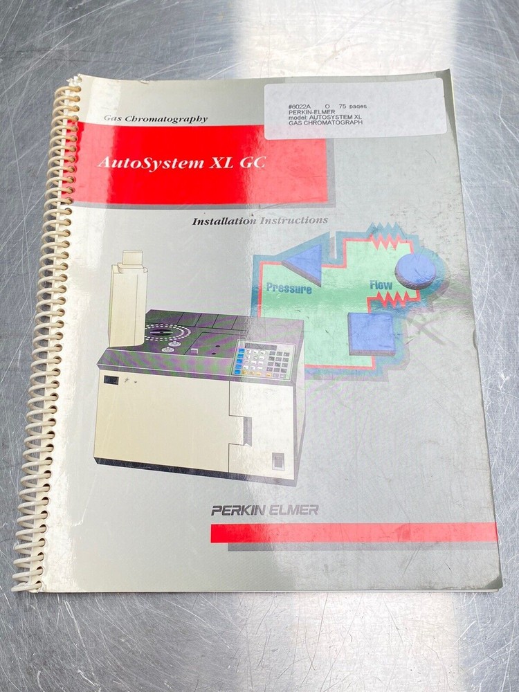 Perkin Elmer PE Auto System XL GC Gas Chromatography - Manual / Users Guide