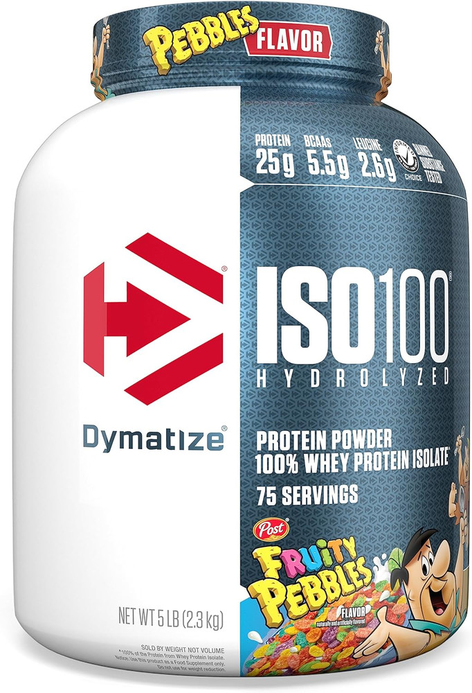 DYMATIZE ISO100® Hydrolyzed Protein Powder 100% Whey Protein Isolate 5 lb
