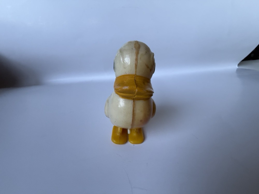 Antique Plastic Self Gravity Walking And Pull Toy Duck 1950's