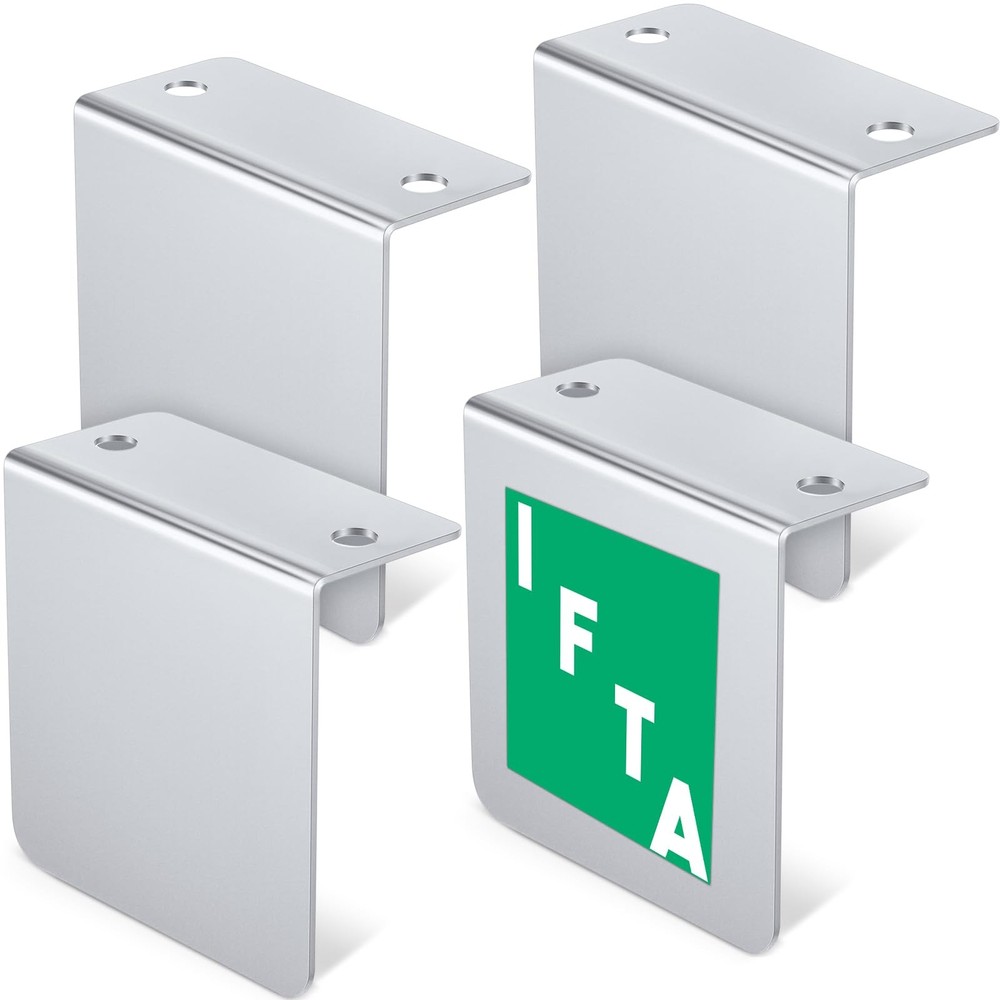 Universal 4" x 4" Chrome Permit Panel Holder for IFTA, DMV, Parking Passes