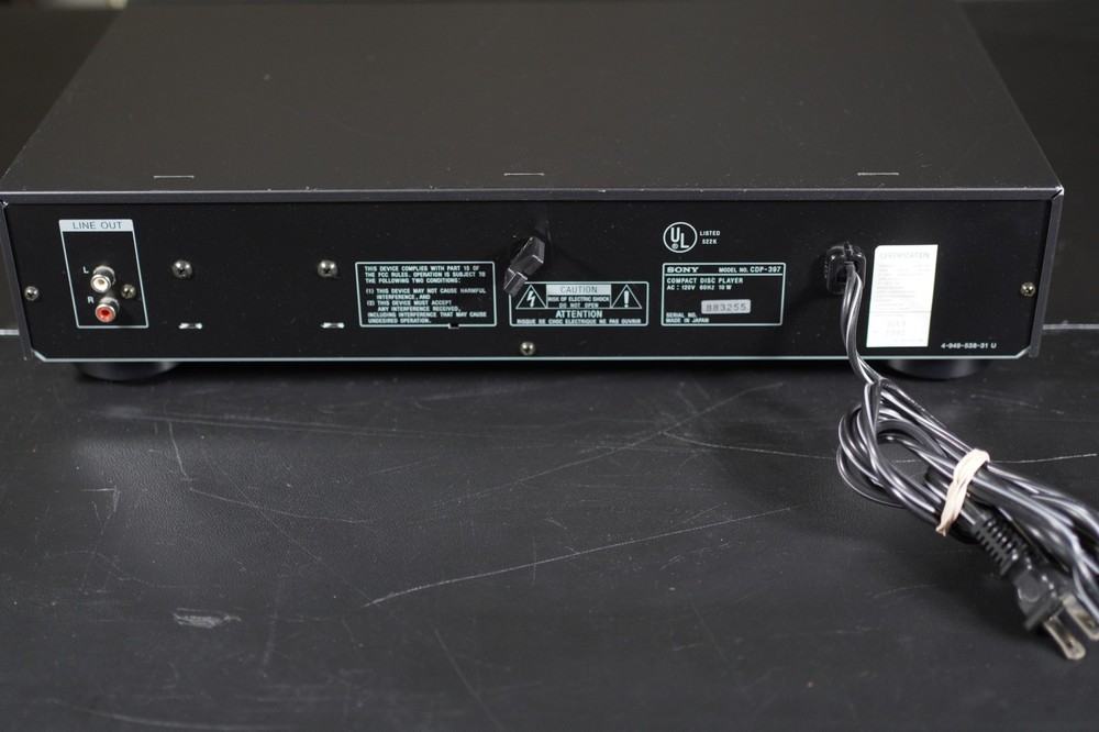Sony CD Player CDP-397, Tested And Works