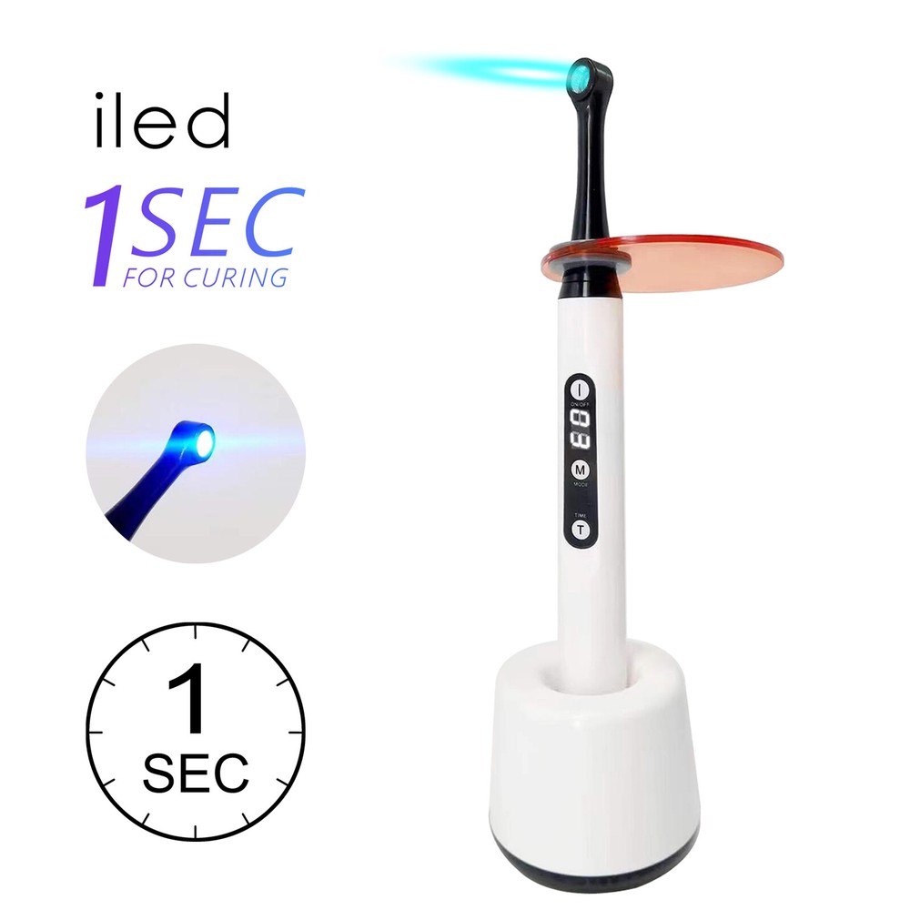 Dental Wireless Cordless LED Curing Light Lamp 2500mw/cm2 1 Second Cure Tool CE