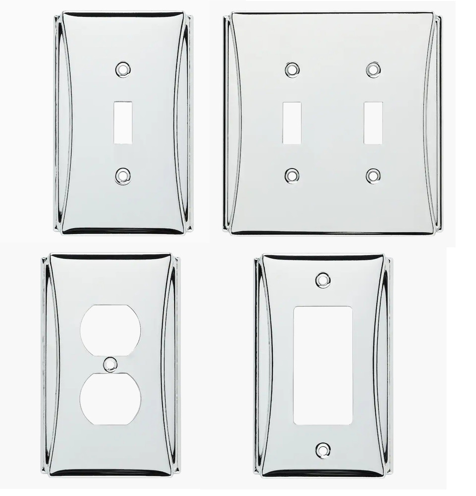 Brainerd Upton Polished Chrome Standard Wall Plate
