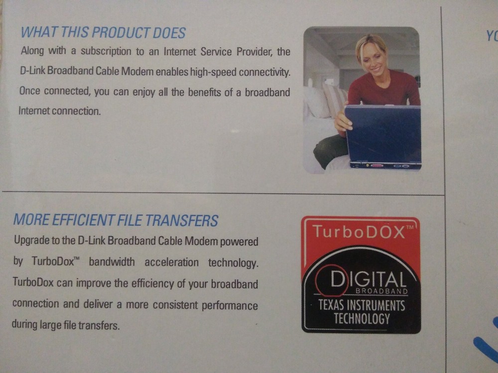 D-Link DCM-202 DOCSIS Broadband Cable Modem