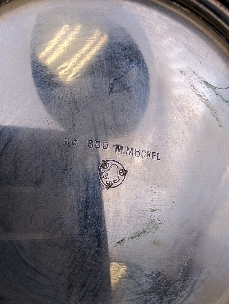 M.Mockel 800 Silver Pheasant Round Box