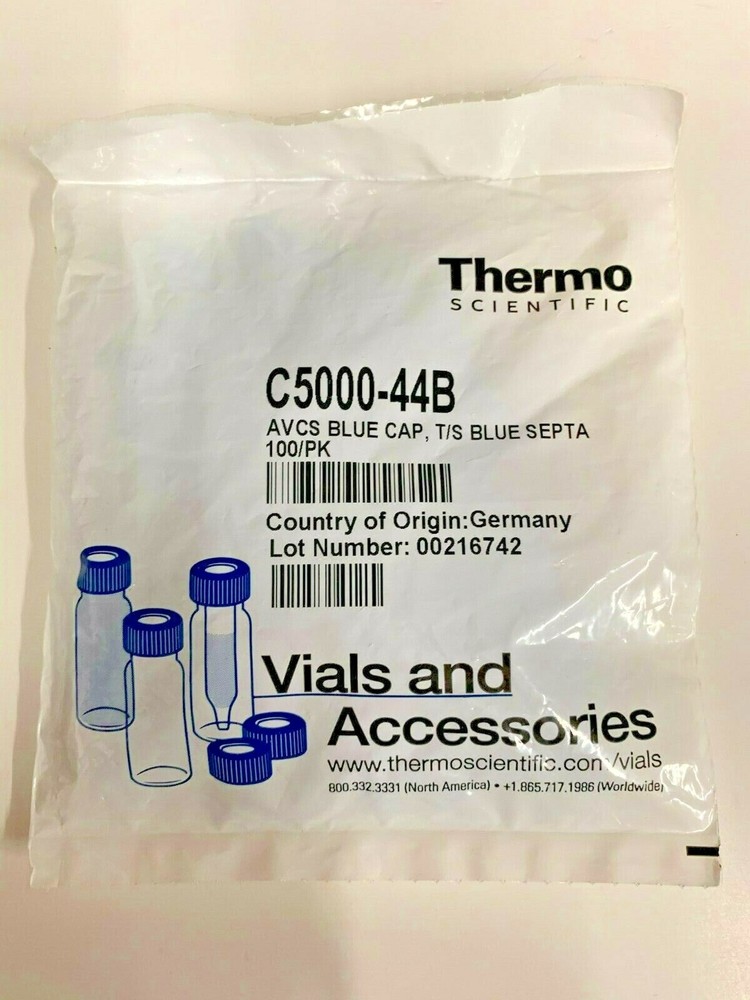 Thermo Scientific C5000-44B Avcs Blue Cap 100 per Pack