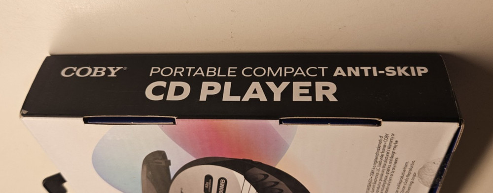 Coby Portable Compact CD Player, Black (Open - Box / New)