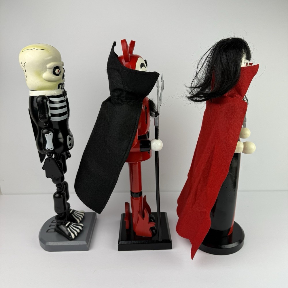 Red Devil Wife Skeleton Wooden Halloween Nutcrackers Target 2011