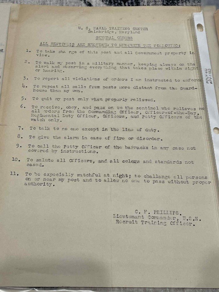 WW2 WWII US Navy USN 1944 Naval Pilot Grouping Documents & Learning Materials