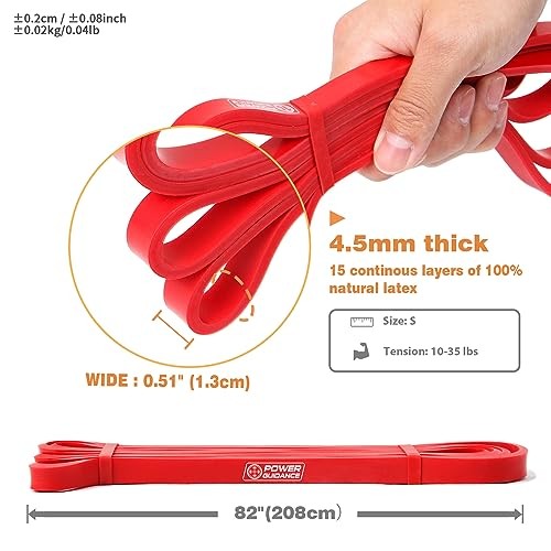 Pull Up Assist Bands - Stretch Resistance Band - Mobility Band - Red