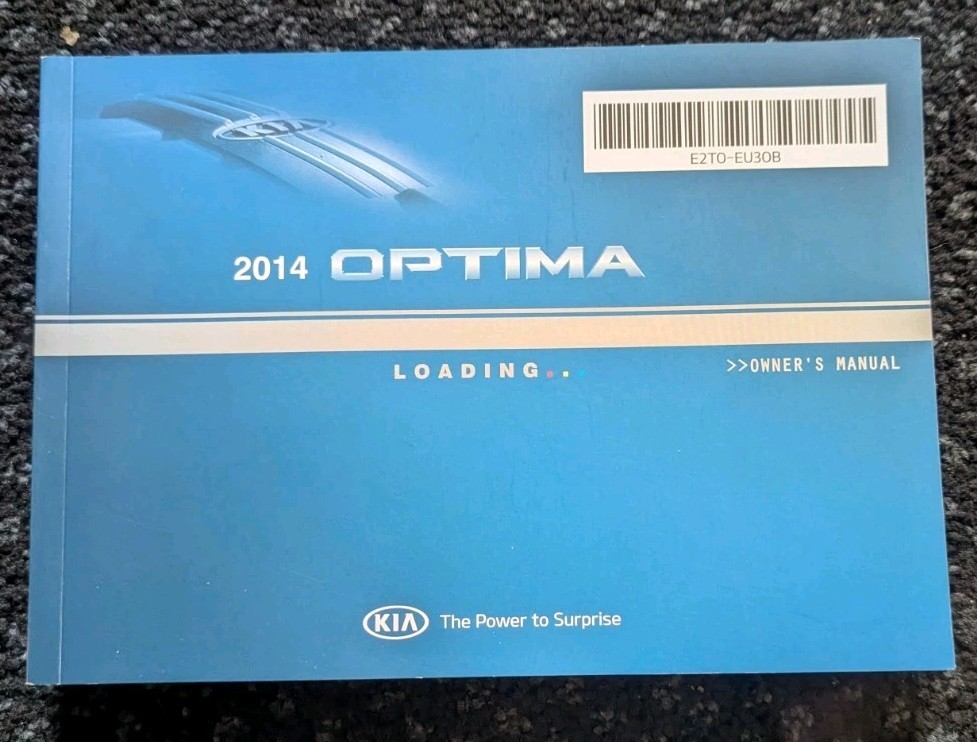2014 KIA OPTIMA OWNERS MANUAL SET