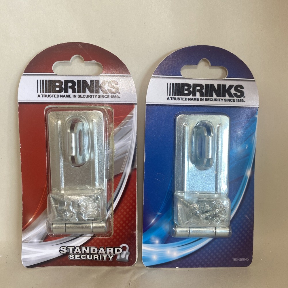 2- Brinks 2 1/2" SWIVEL STAPLE HASP GALVANIZED 165-80045