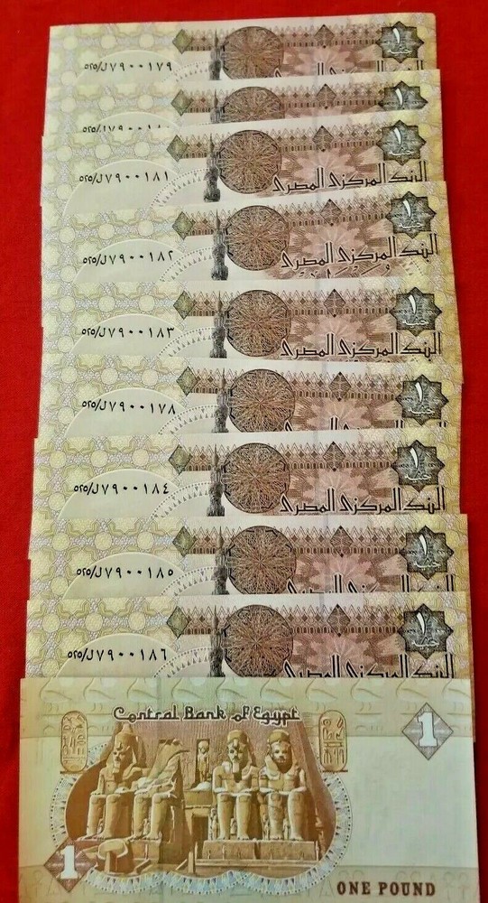 10 pcs EGYPTIAN   paper money UNC   **2022