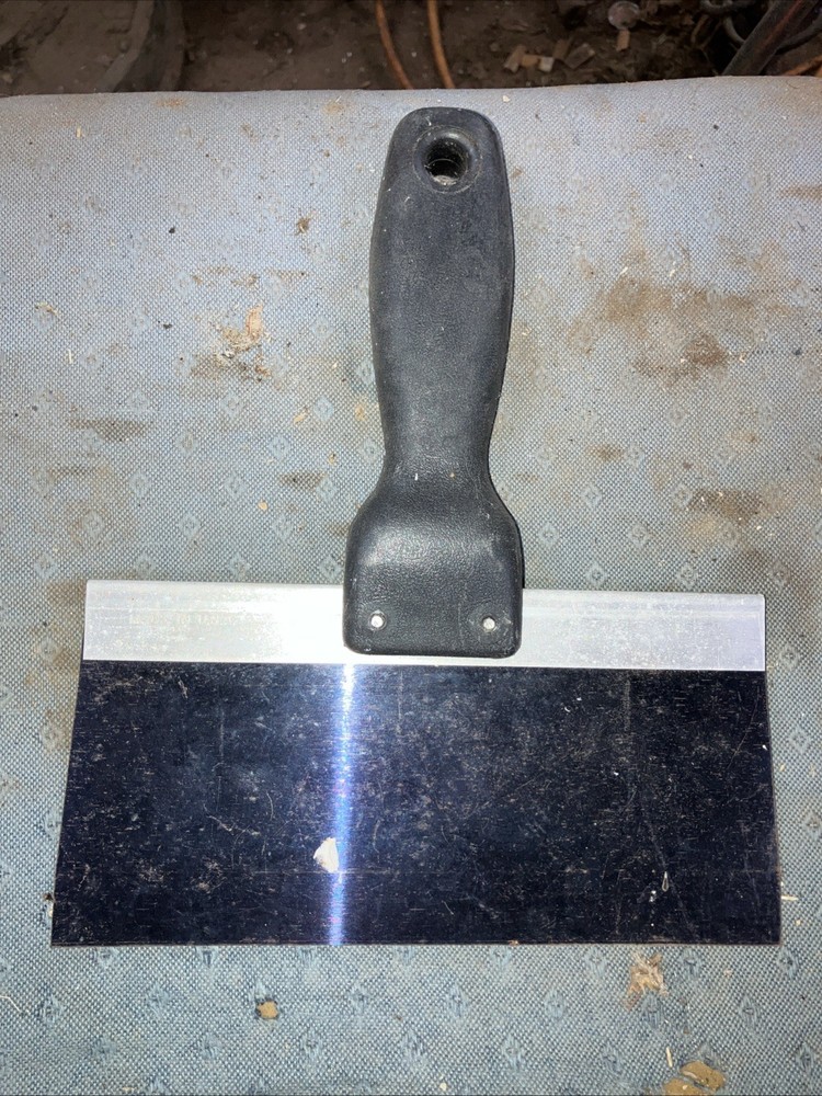 ALLWAY TOOLS TK8 8" Blue Steel Tape Knife with Solid Handle