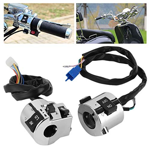 1 Pair Universal Motorcycle Handlebar Switch Control Button for Turn Headlight