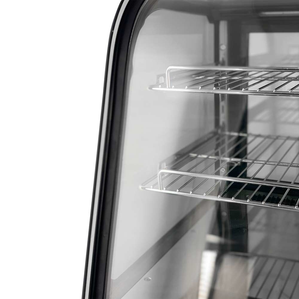 28” Refrigerated Countertop Display Case, Curved Glass, S/S Front