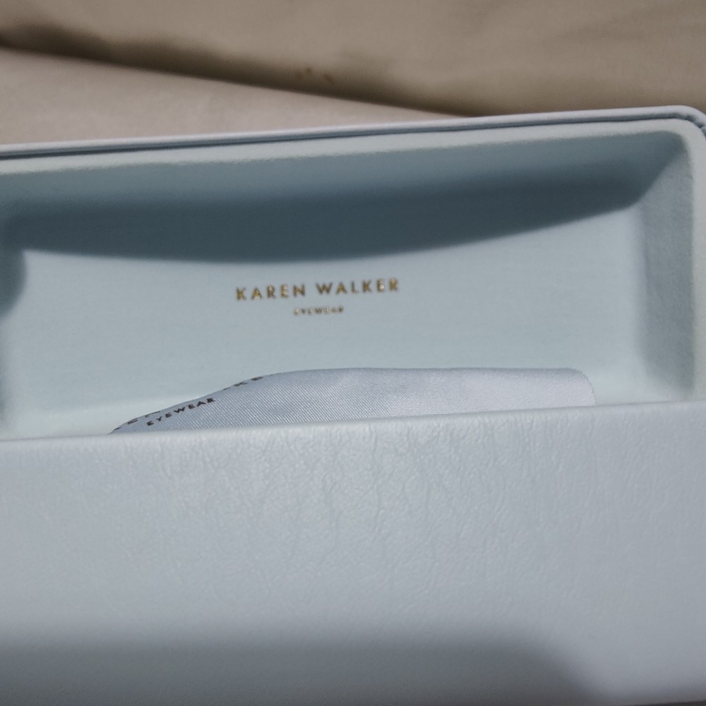 Karen Walker Eyewear Case Only Solid Structure Large Size. *Read*
