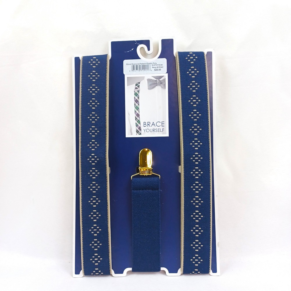 Saddlebred Suspenders Blue Daimond Adjustable Dadcore Grandpacore Hipster