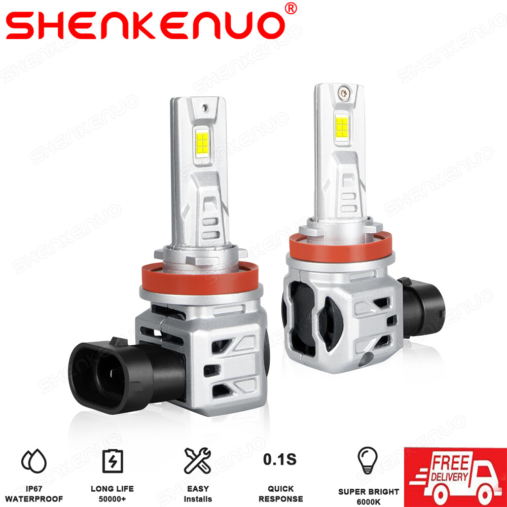 LED For Cadillac SRX 2010-2016 Headlight Kit H11 6000K White Bulbs Low Beam