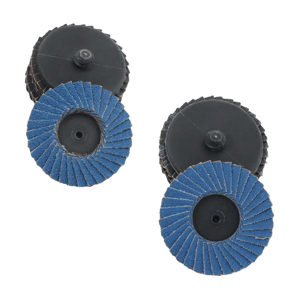 20Pcs 2 Inch Mixed Curved Roll Lock Quick Change Sanding Discs 1 Pcs 1/4" Holder