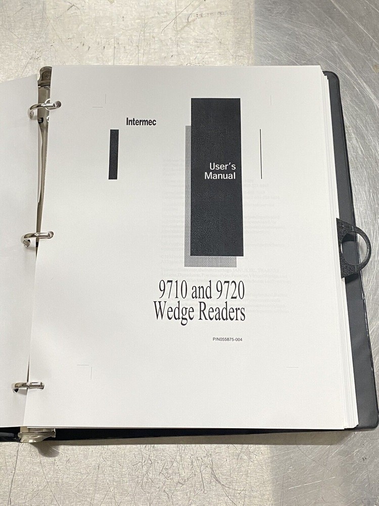 Intermec Technologies 9710 9720 Wedge Reader - Users Guide / Instruction Manual