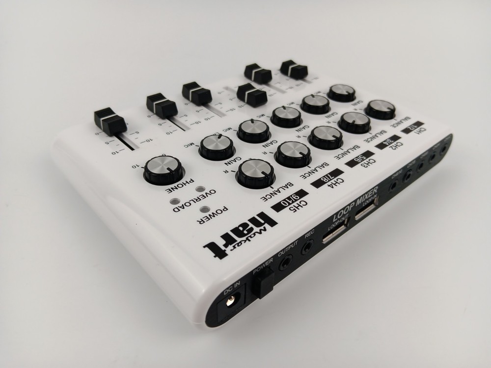 Maker Hart LOOP MIXER Portable Audio Mixer with 5 Channel Stereo Inputs