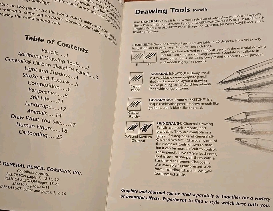 General's Learn to Draw Now Graphite & Charcoal Pencil Techniques 2002