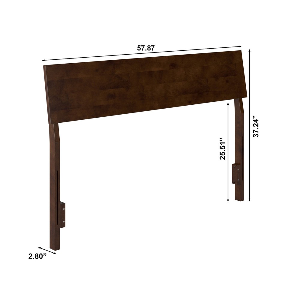 Bradford Full Solid Wood Headboard in Walnut