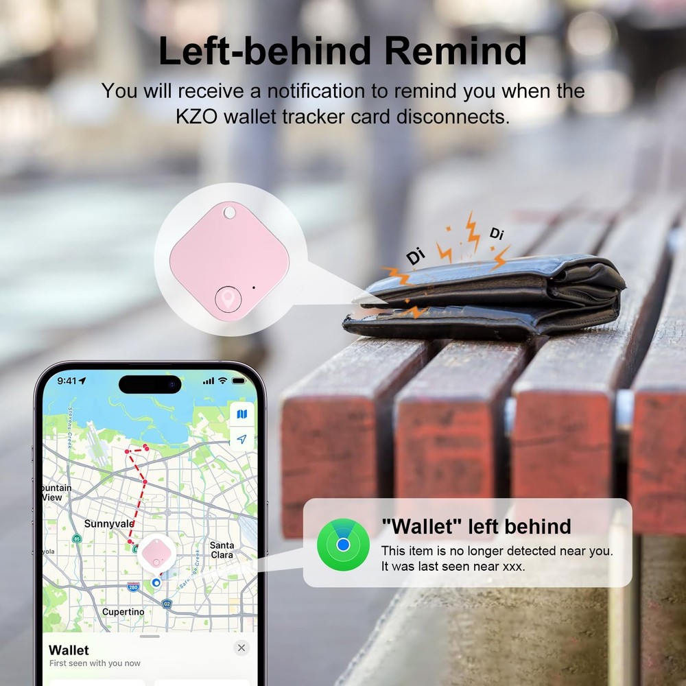 Air Tracker Tag 4 Pack, Bluetooth Luggage Tracker Work with Apple F... Fast Ship