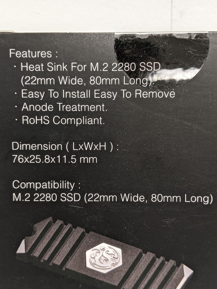 BITSPOWER M.2 SSD ARMOR ADVANCED VER. - 20TH ANNIVERSARY - BLACK - NEW